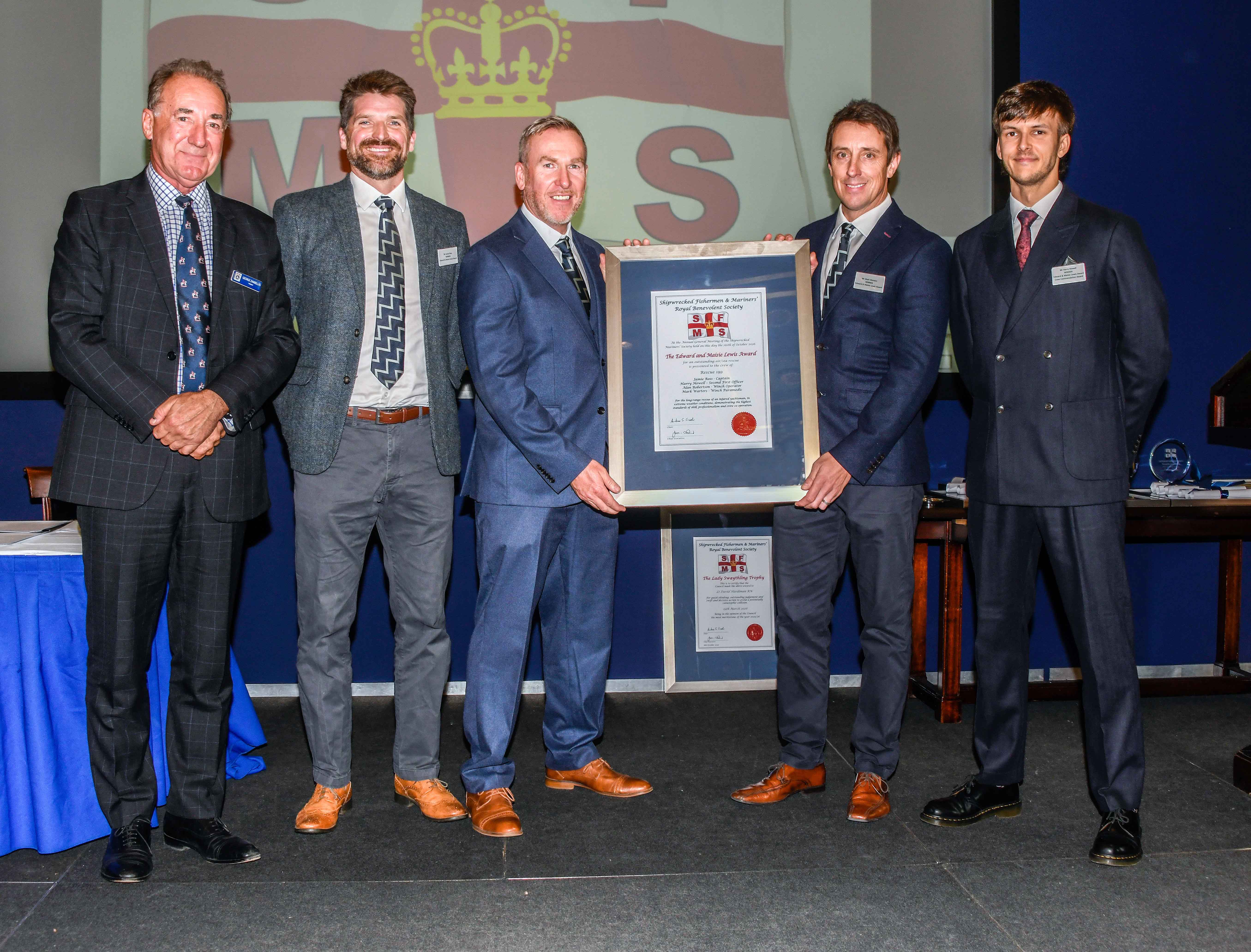 R199 are presented with the Edward and Maisie Lewis Award.