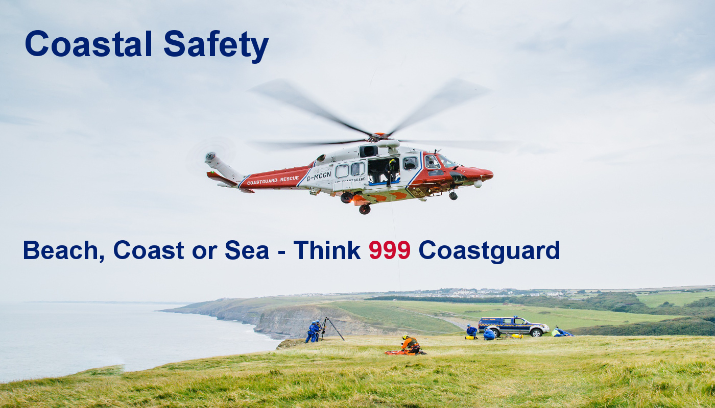 Coastal safety think 999 Coastguard