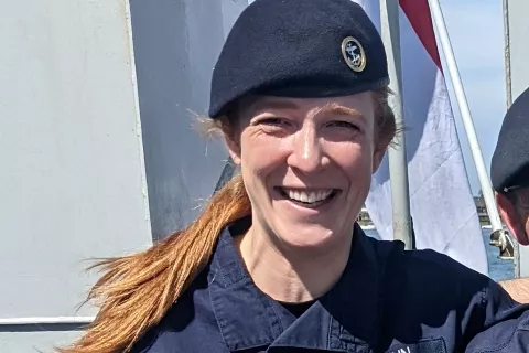 Navy Reservist Olivia Quinn