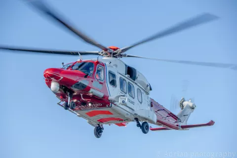 One of HM Coastguard's search and rescue helicopters                 Picture credit: Adrian Photography