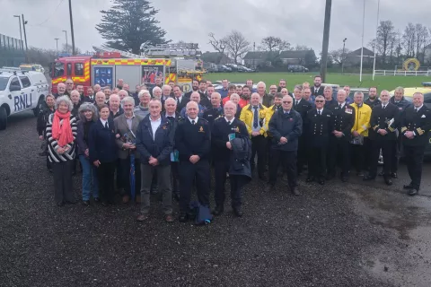 Members of the Coastguard Rescue Teams in Devon and Cornwall