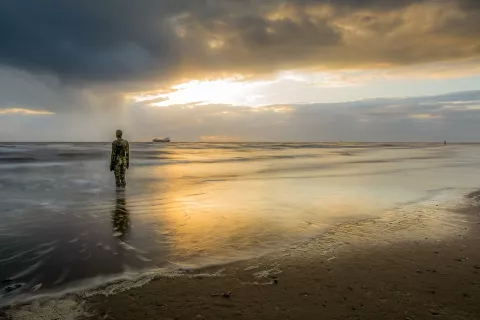 Only the Anthony Gormley statues at Crosby Beach can safely ignore the tides and weather conditions.  Picture credit: Tim Hill, Pixabay
