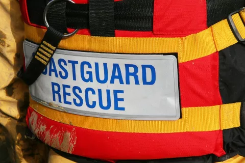 Coastguard rescue sign.