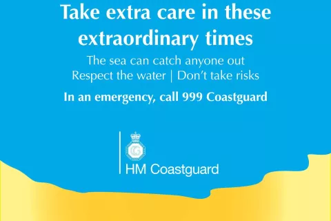 Coastguard safety message.