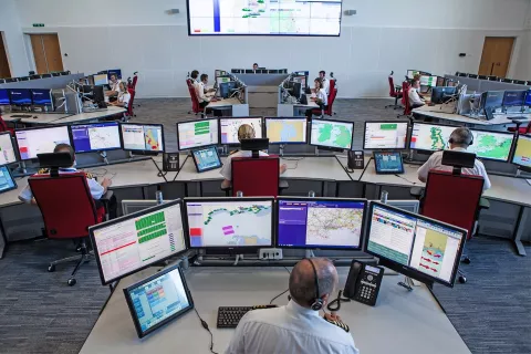 The inside of the national maritime operations centre