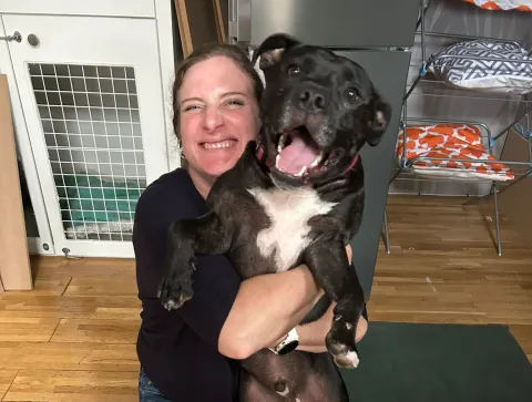 Josie and Marley the dog 