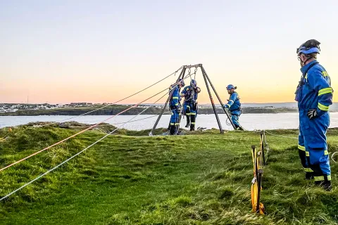 Coastguards from Ballycastle and Coleraine 