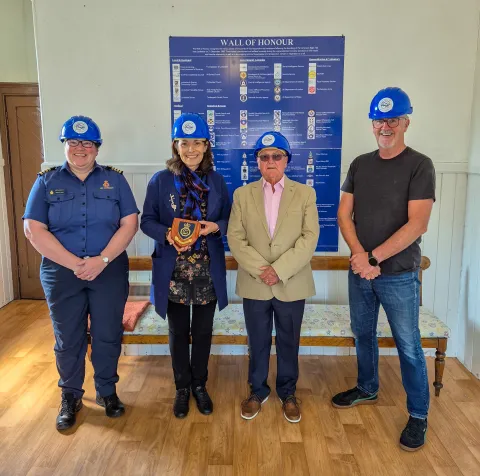 HM Coastguard visits new Lockerbie museum 