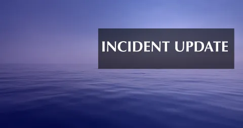 The words 'Incident Update' on a sea backdrop