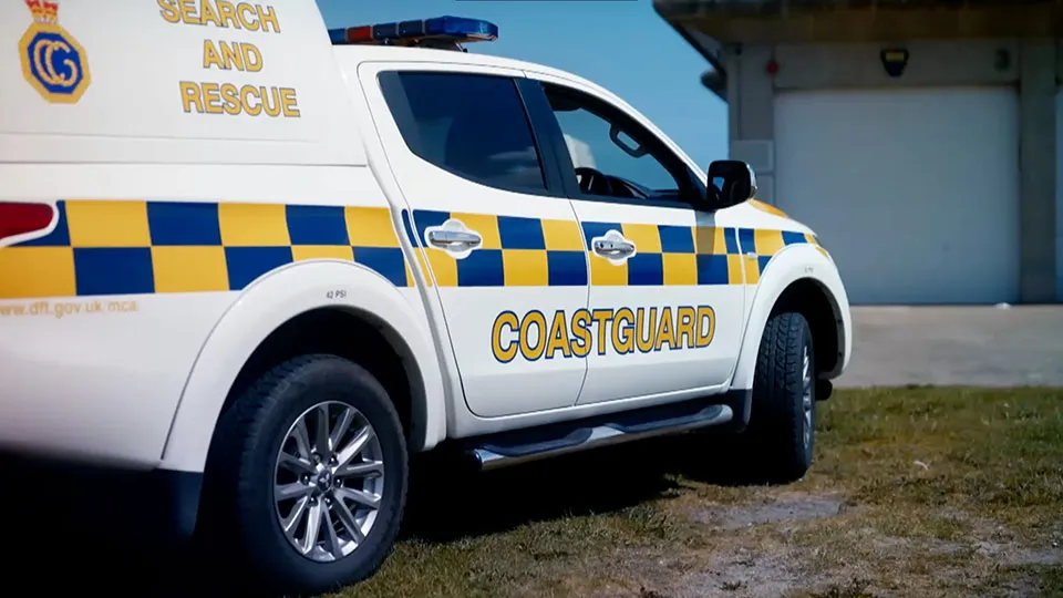 A coastguard rescue vehicle