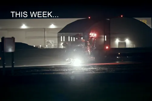 Helicopter at night taxiing on runway