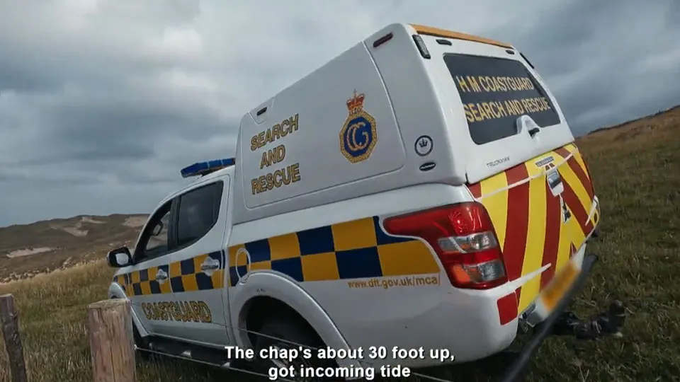 A coastguard rescue vehicle