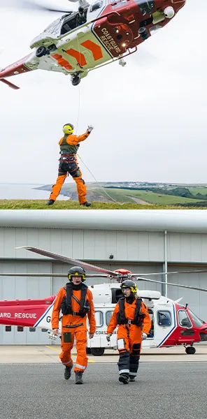 Bristow Group helicopter air crew
