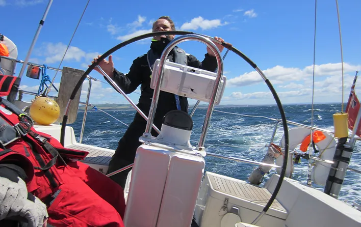 Yacht sailing