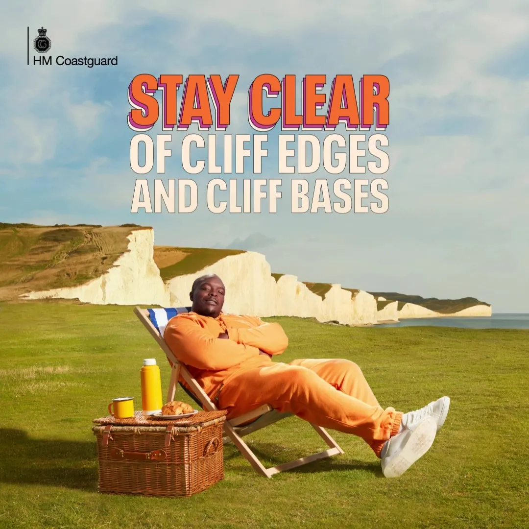Stay clear of cliff edges and cliff bases