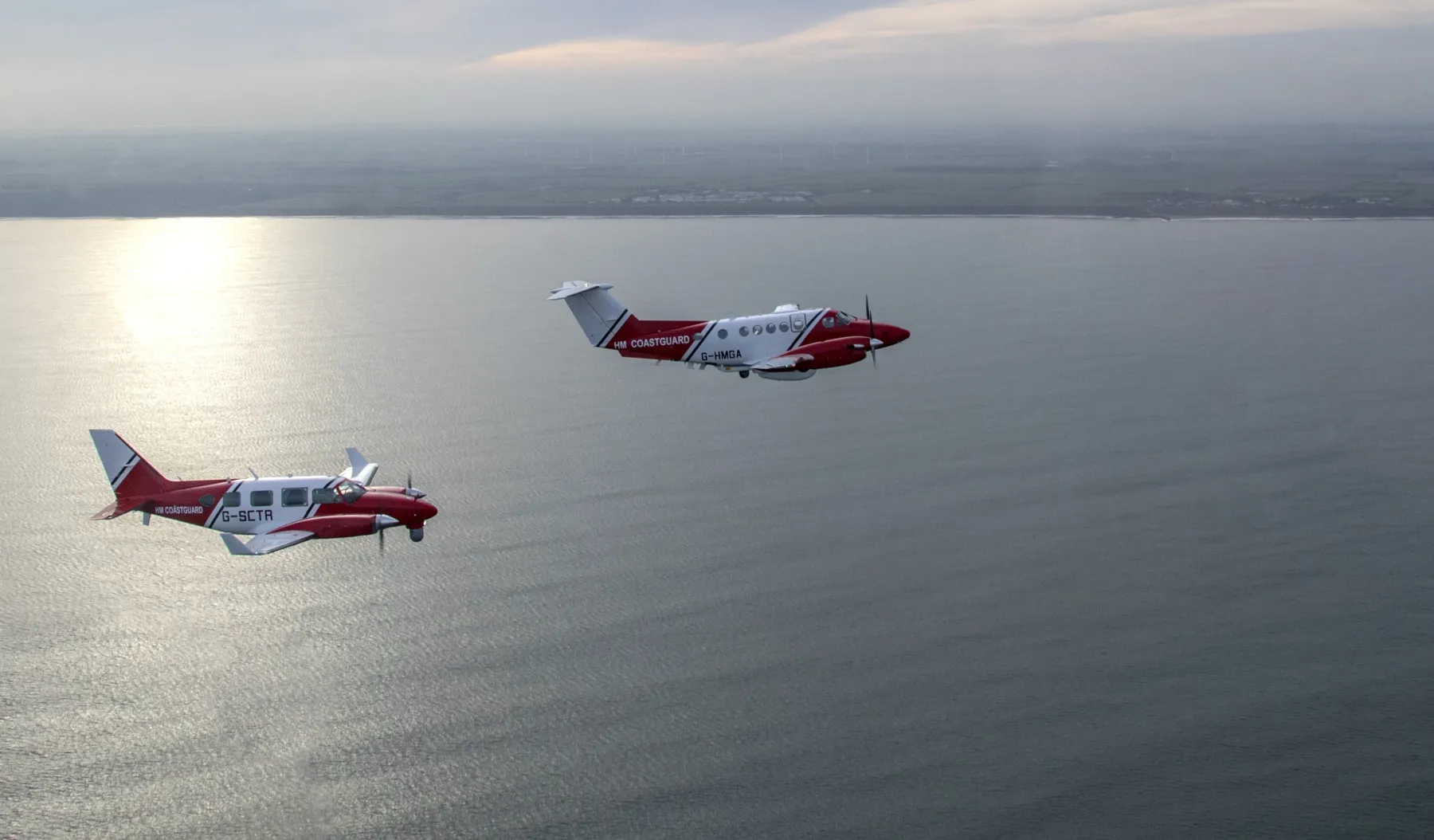 Two fixed-wing HMCG aircraft