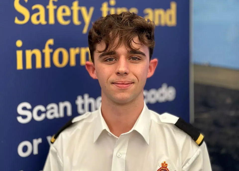 Jack Fells, Maritime Operations Officer, at Southampton Boat Show 2025