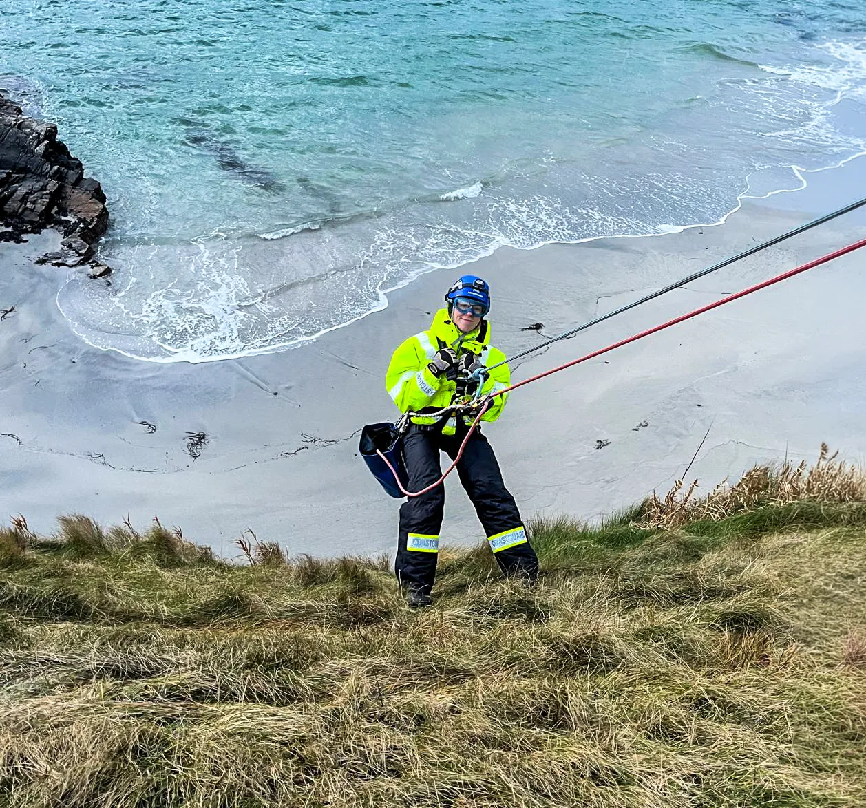 Faye Cox, CRO for Unst Coastguard Rescue Team 
