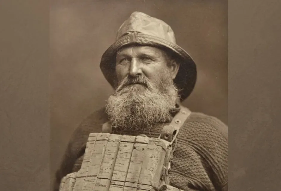 Lifeboatman Henry Freeman who survived a capsize due to his cork lifejacket