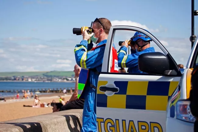 North Berwick Coastguard Rescue Team, shown on a rescue last weekend by Arch White, Photographer