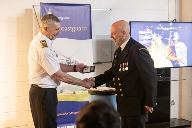Newhaven, Shoreham and Birling Gap Coastguard Rescue Teams awards presentation