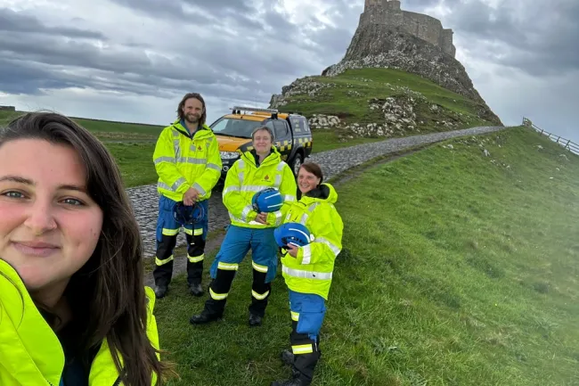 Coastguards at the Holy Island of Lindisfarne
