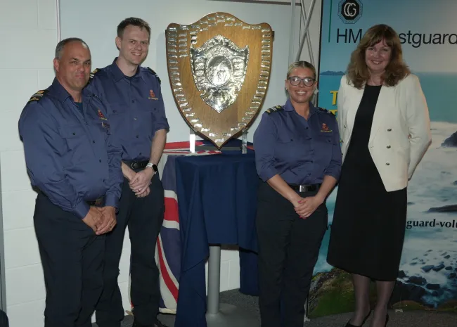 From left: Trevor Cutler (Newhaven CRT), Mark Francis (Birling Gap), Sadi Hopgood (Eastbourne) and Virginia McVea (MCA CEO)