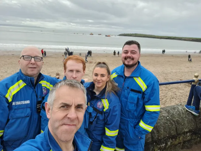 Members of the Barry Coastguard Rescue Team 