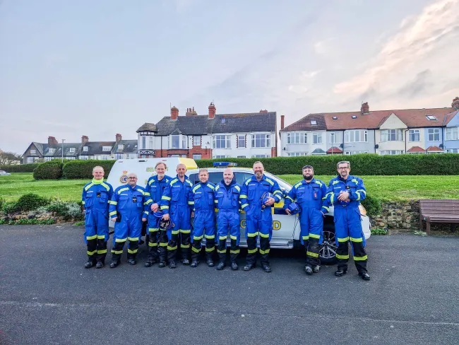 Hornsea Coastguard rescue team 