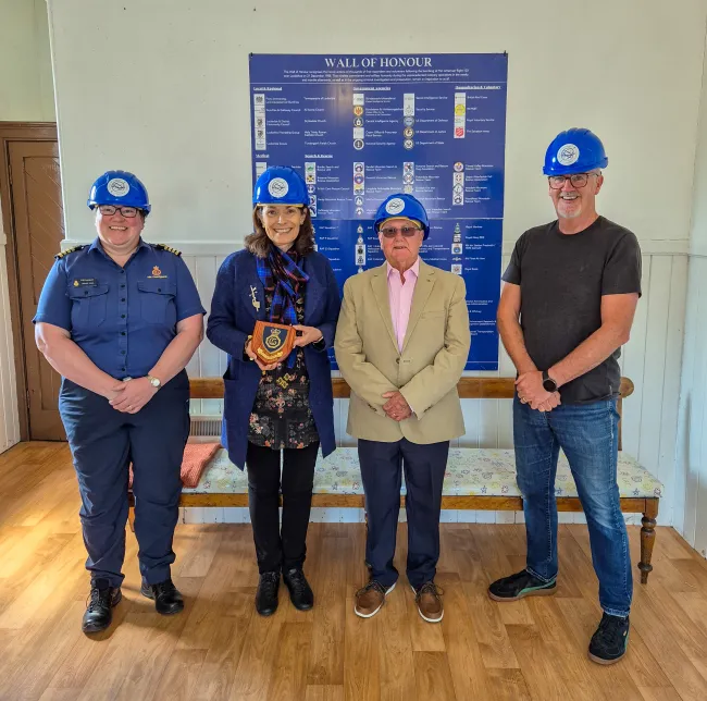 HM Coastguard visits new Lockerbie museum 