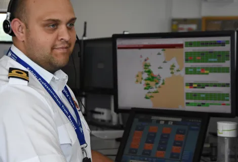 Team Leader Jordan Grebby found the new video relay service to be a 'vital' new way for BSL users to call 999 for help.