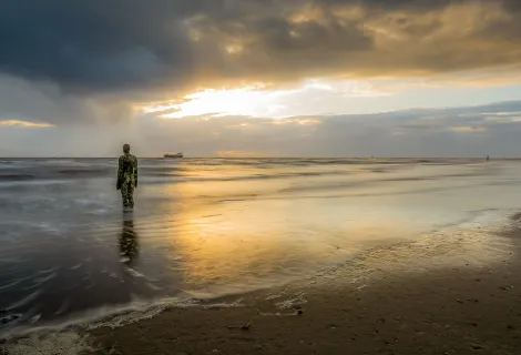 Only the Anthony Gormley statues at Crosby Beach can safely ignore the tides and weather conditions.  Picture credit: Tim Hill, Pixabay