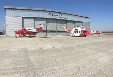 HM Coastguard aircraft in Lydd.