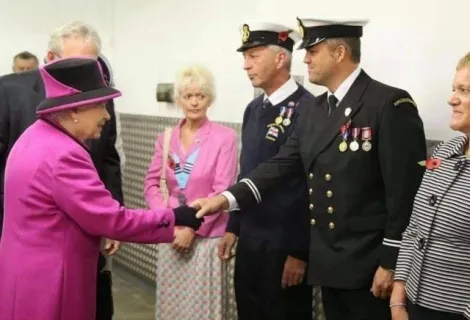 Trevor Cutler meeting Her Majesty the Queen as part of the jubilee celebrations