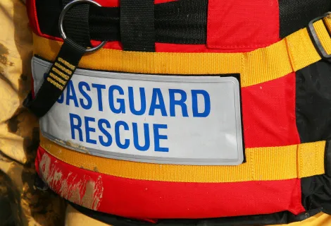 Coastguard rescue sign.