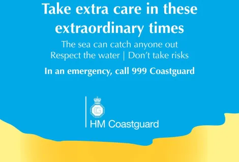 Coastguard safety message.