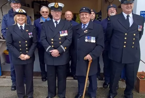 Guests at the MRCC Holyhead CG200 Event – CROs from Holyhead, Cemaes, Porthdinllaen, and retired Ops Room staff Image credit: Brendan Maguire