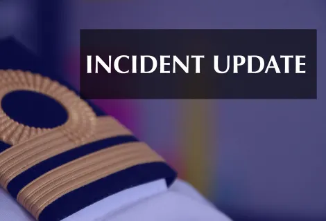 Incident update stock image