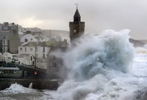 Porthleven Storm Brendan