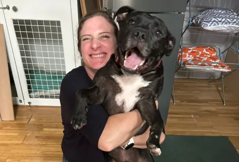 Josie and Marley the dog 