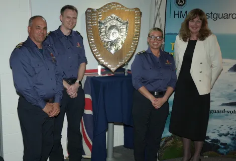 From left: Trevor Cutler (Newhaven CRT), Mark Francis (Birling Gap), Sadi Hopgood (Eastbourne) and Virginia McVea (MCA CEO)