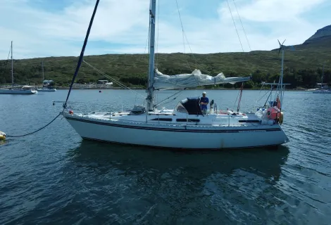 Mike Hallgarth on yacht Glad Eye Moody