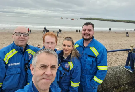 Members of the Barry Coastguard Rescue Team 