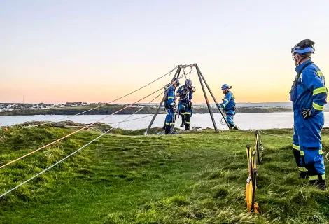 Coastguards from Ballycastle and Coleraine 