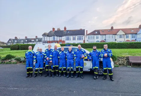 Hornsea Coastguard rescue team 