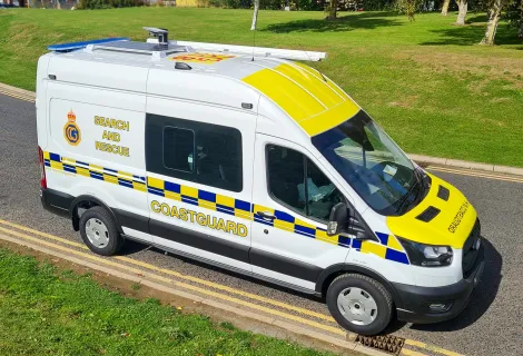 HM Coastguard's new Operational Support Vehicle 