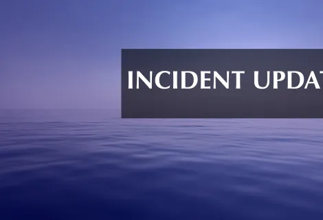 The words 'Incident Update' on a sea backdrop