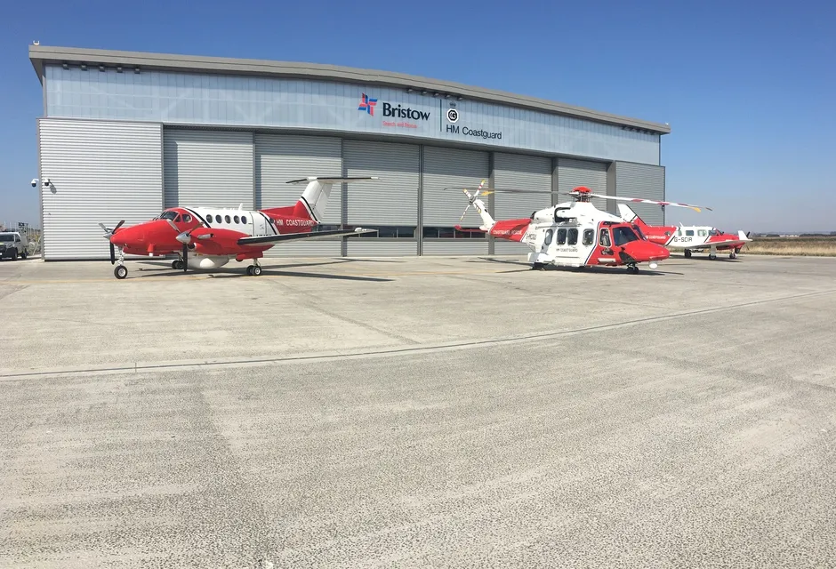 HM Coastguard aircraft in Lydd.
