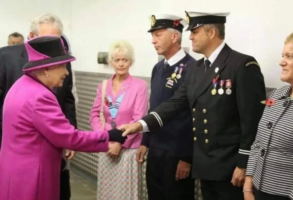 Trevor Cutler meeting Her Majesty the Queen as part of the jubilee celebrations