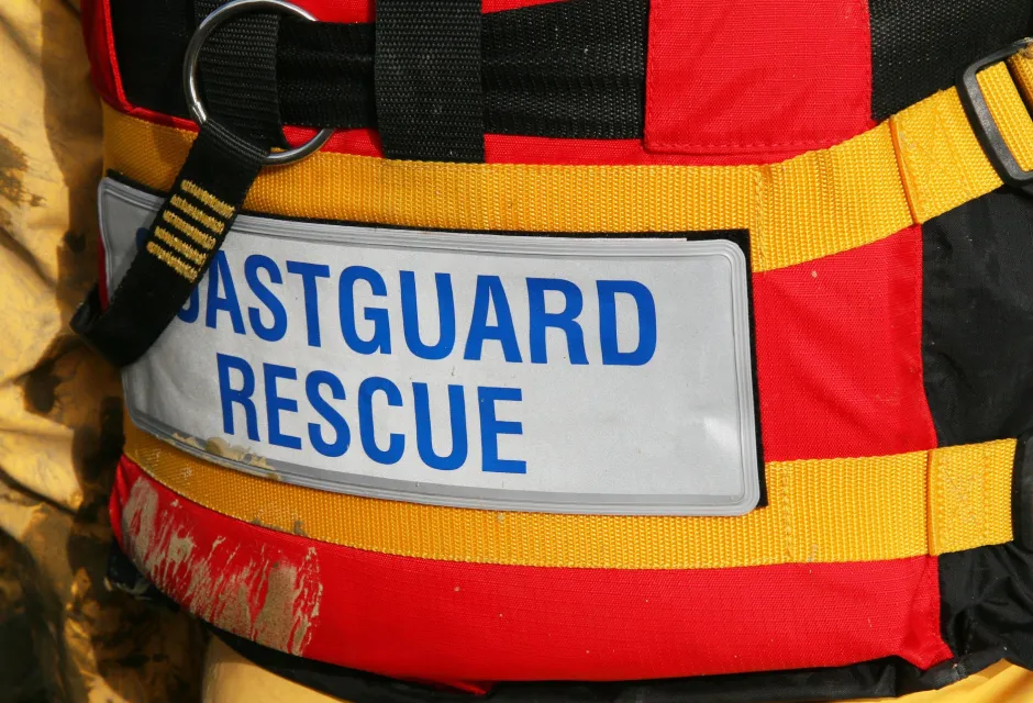 Coastguard rescue sign.